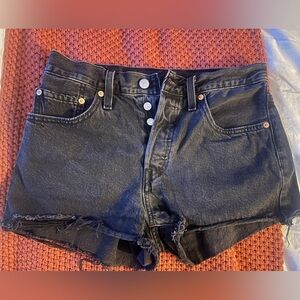 Black Denim Women's Shorts